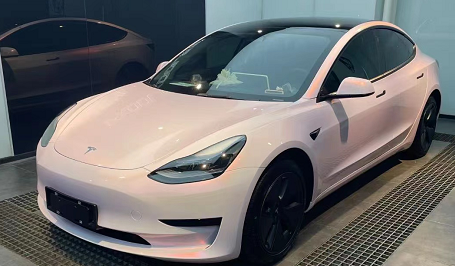 CYS车衣裳白金花悦粉特斯拉MODEL3